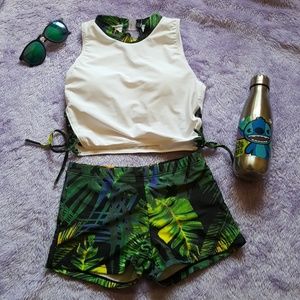Green 3 peice swim suit